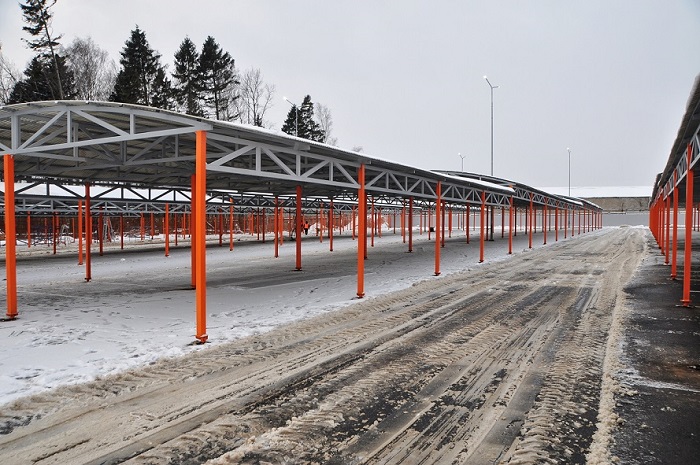 Covered parking P12 at Sheremetyevo